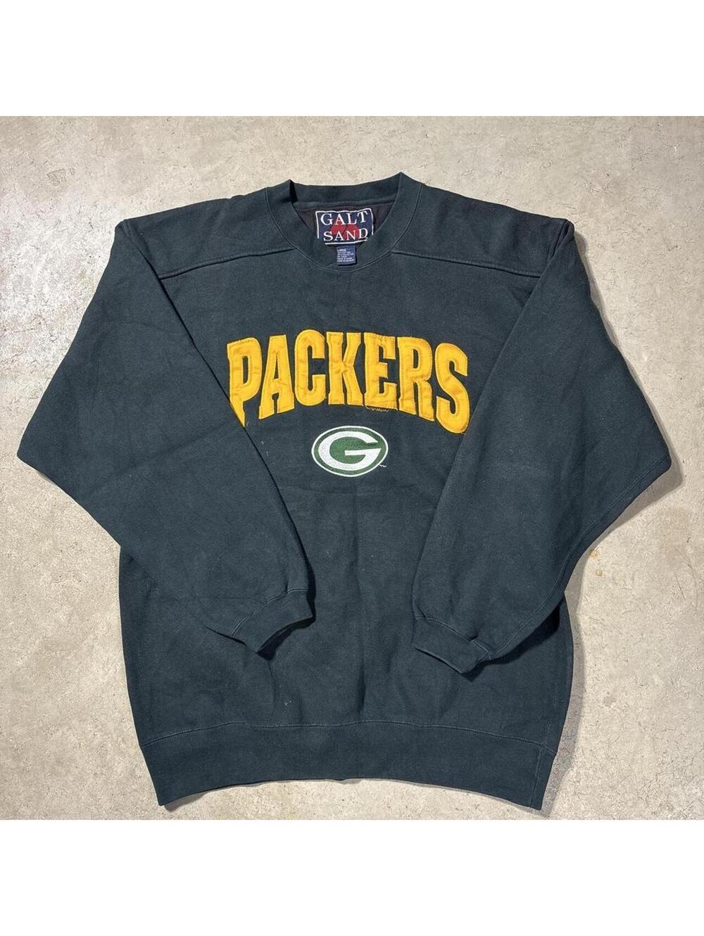 Vintage 90s Green Bay Packers Galt Sand Green Sweatshirt Men's Large NFL